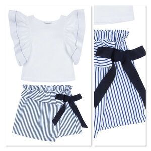 Habitual Girl Cece Top & Wrap Shorts Set sz 24 Mo